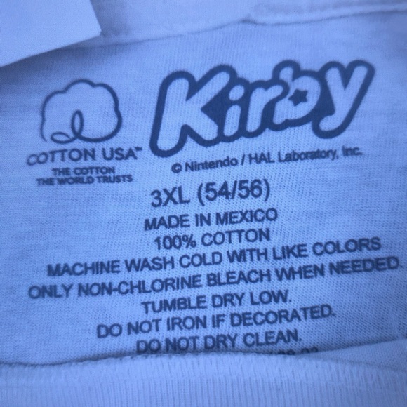 Kirby Graphic Tee with Multiple Pink Kirby Poses - Picture 3 of 3